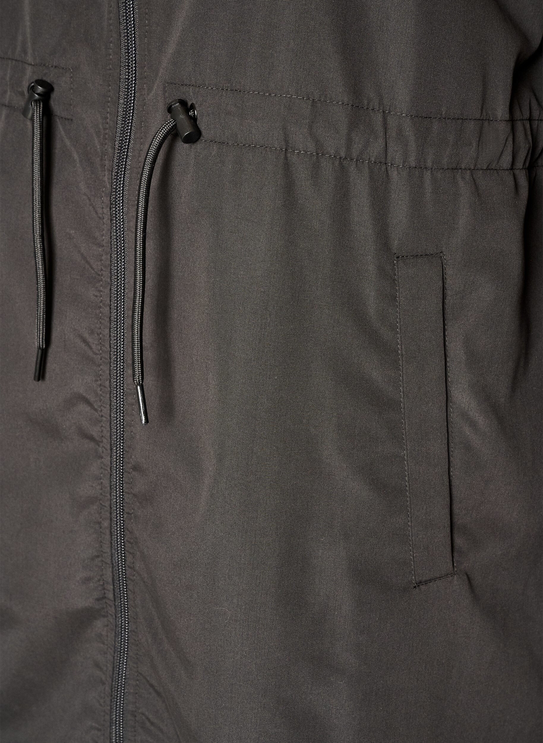 ZizziLeichter Parka mit Kapuze, Schwarz, Packshot image number 3