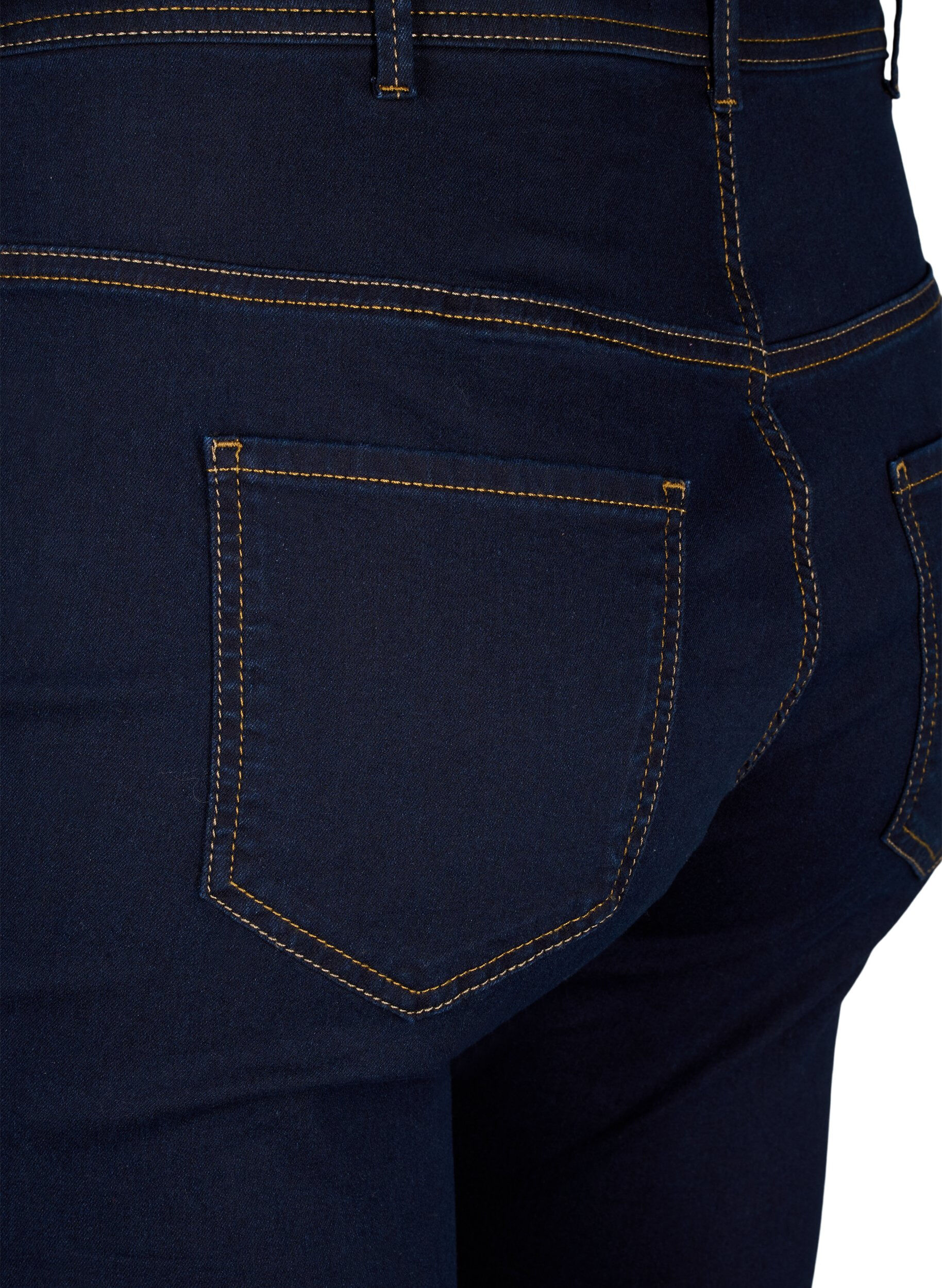 Zizzi Super Slim Amy Jeans mit hoher Taille, Blau, Packshot image number 3