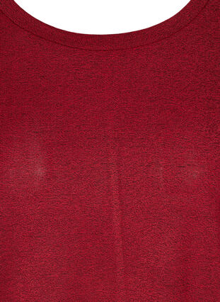 Einfarbige Bluse mit langen Ärmeln, Red, Packshot image number 2