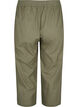 7/8-Hose aus Baumwollmischung mit Leinen, Deep Lichen Green, Packshot image number 1