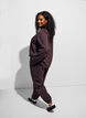 Hoch taillierte Sweatpants mit Kordelzug, Braun, Model image number 2