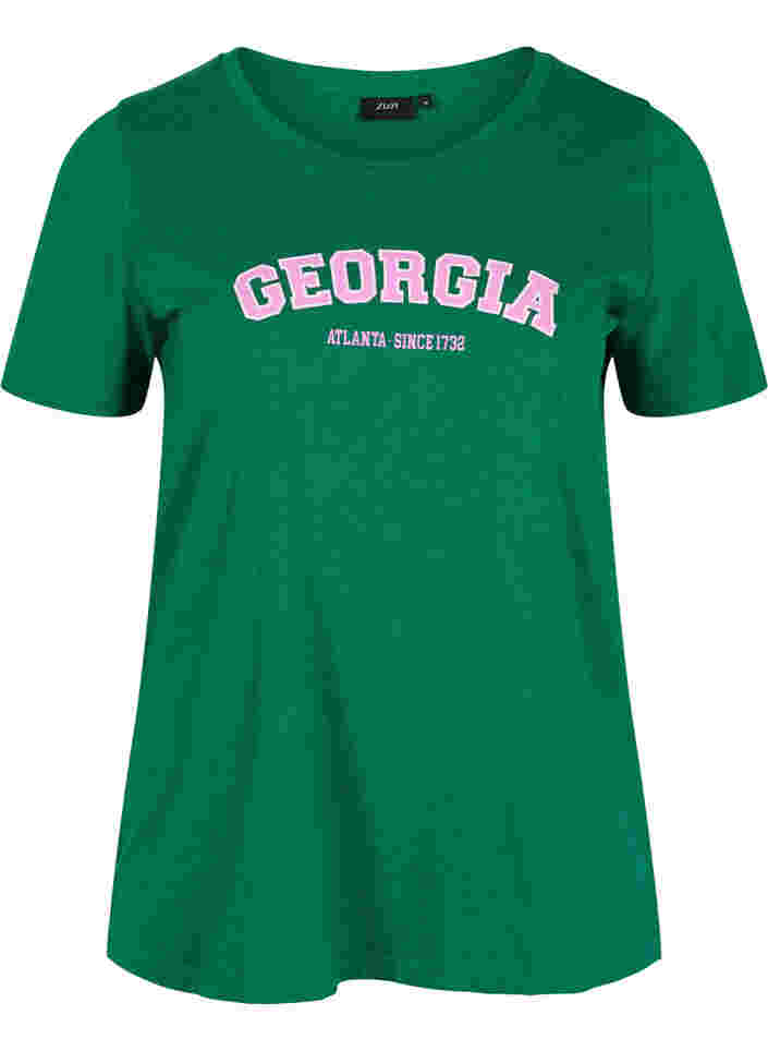 Baumwoll-T-Shirt mit Aufdruck, Jolly Green Georgia, Packshot image number 0