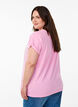 Kurz&auml;rmeliges T-Shirt aus einer Baumwollmischung, Pink, Model image number 2