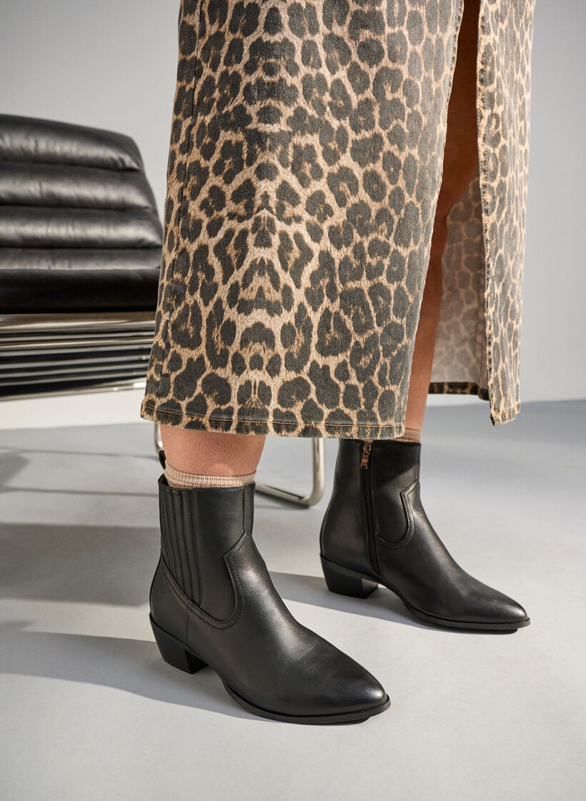Hoher Stiefel mit abnehmbarem Schaft, Schwarz, Image image number 1