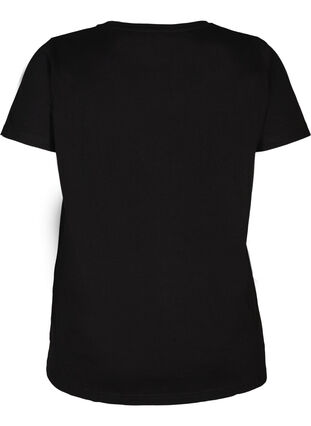 Baumwoll T-Shirt mit Nieten, Black, Packshot image number 1