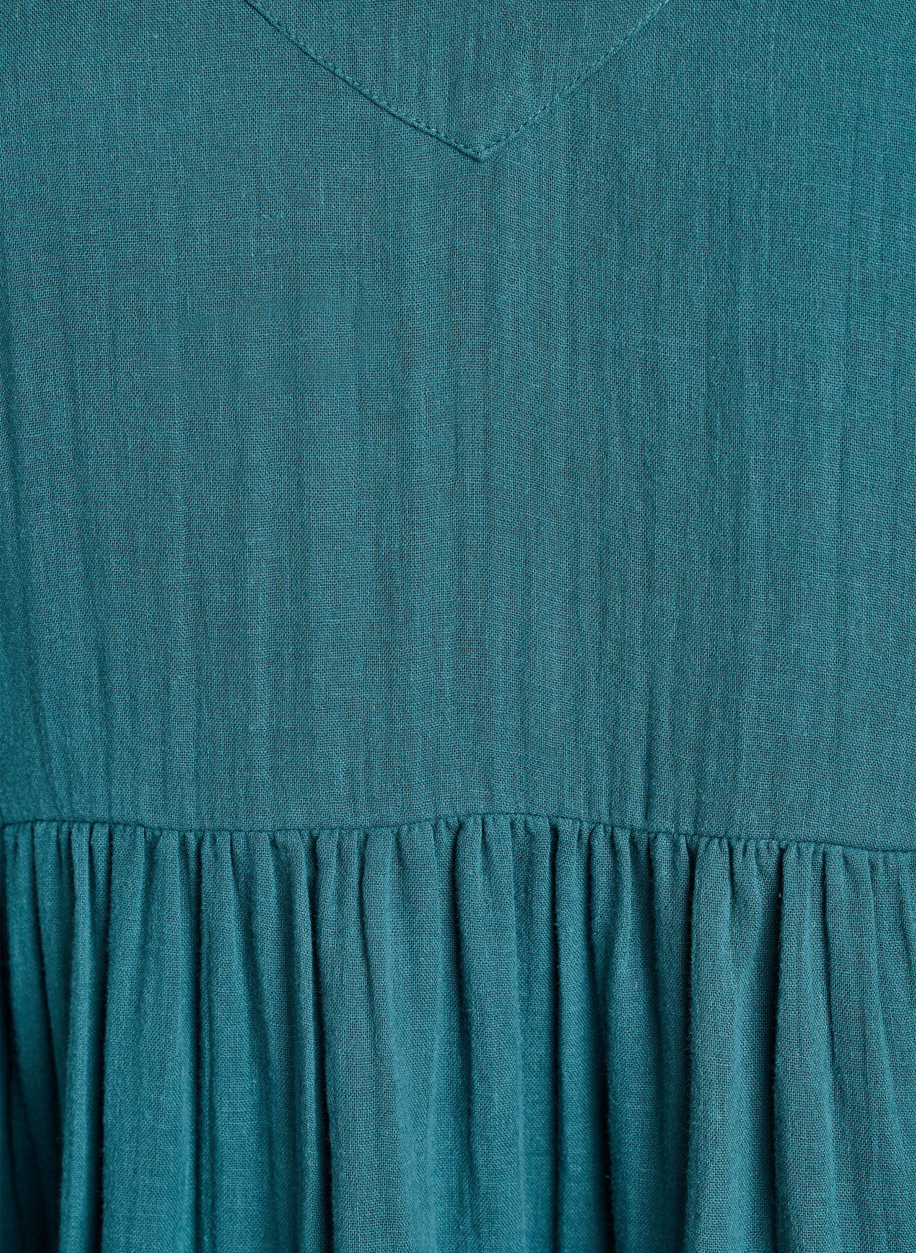 Zizzi Strandkleid aus Baumwolle mit schmalen Tr&auml;gern, Gr&uuml;n, Packshot image number 2