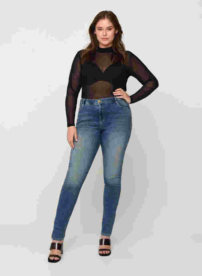 Amy Jeans, Blue denim, Model image number 0