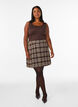 Figurbetontes Basic-Top aus glattem Stoff, Braun, Model image number 1