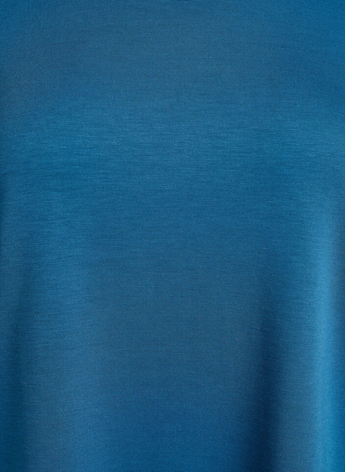 T-Shirt aus Modalgemisch, Petrol, Packshot image number 2