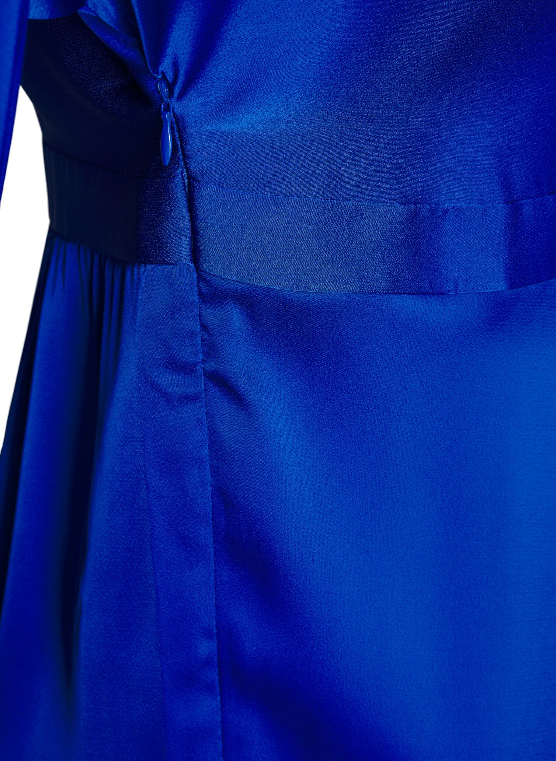 Zizzi Satinkleid mit Ballon&auml;rmeln, Surf the web, Packshot image number 5