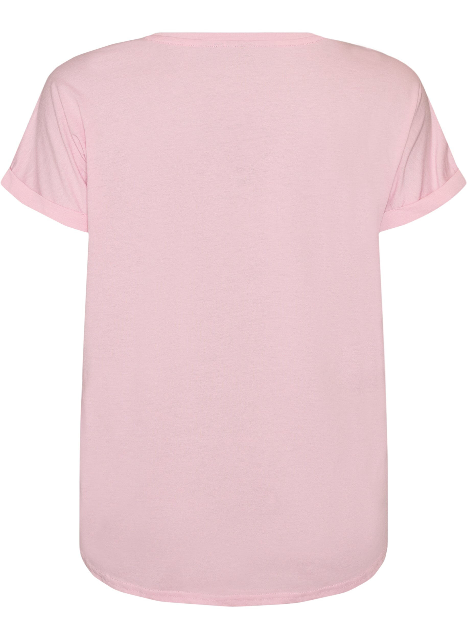 ZizziKurz&auml;rmeliges T-Shirt aus einer Baumwollmischung, Rot, Packshot image number 1