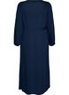 Maxikleid mit Wickelausschnitt und langen &Auml;rmeln, Blau, Packshot image number 1
