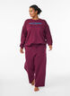 Sweatshirt mit Textaufdruck, Dunkles Bordeaux, Model image number 1