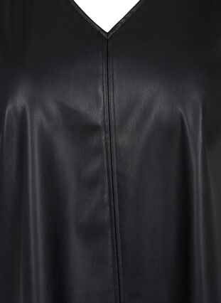 Spencerkleid aus Kunstleder, Black, Packshot image number 2