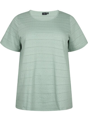 Kurzärmeliges Baumwoll-T-Shirt, Chinois Green, Packshot image number 0