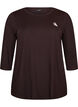 Trainingsshirt mit 3/4-&Auml;rmeln, Brown, Packshot image number 0