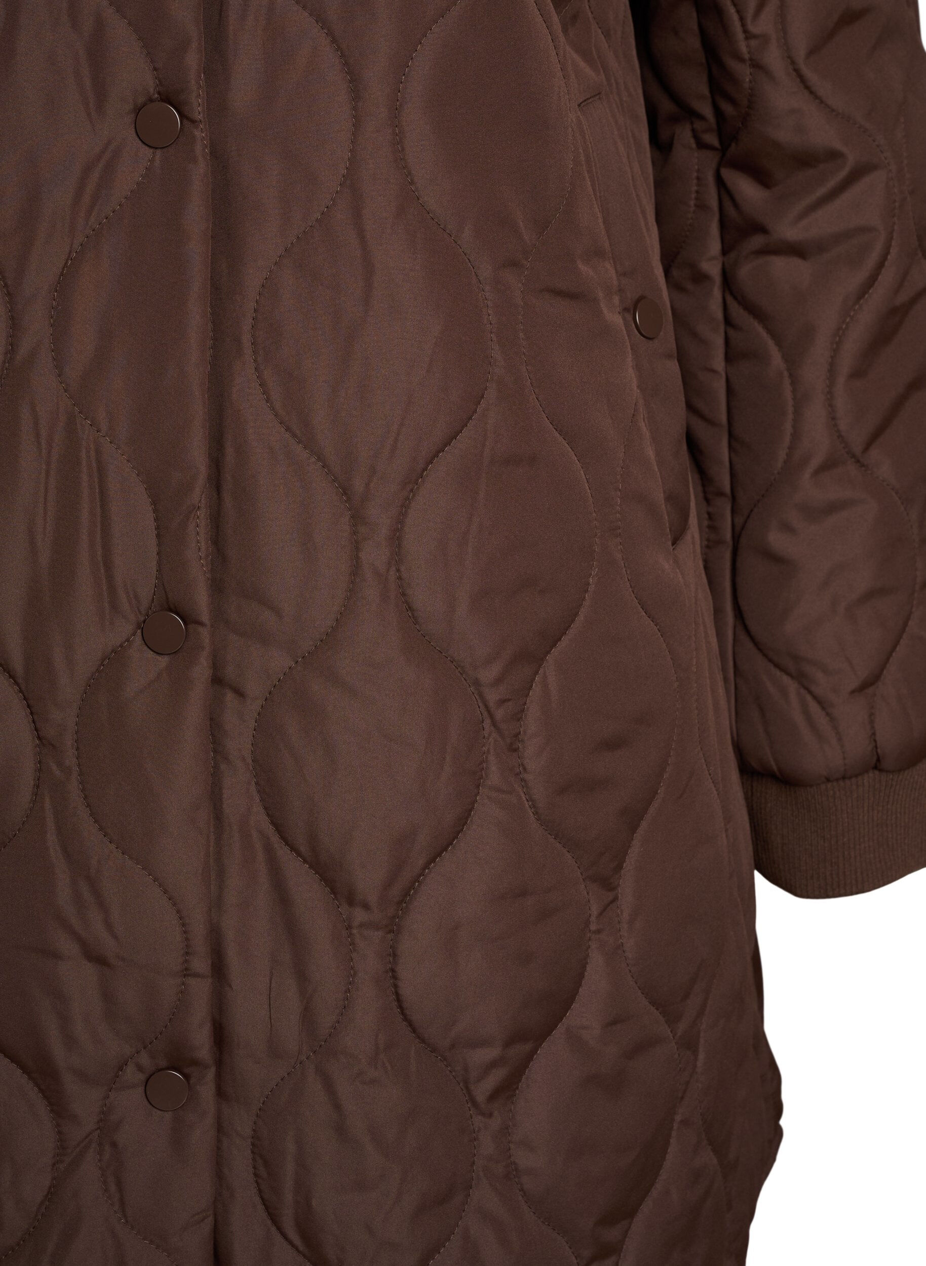 ZizziMittellange Steppjacke mit Kapuze, 1682, Packshot image number 2