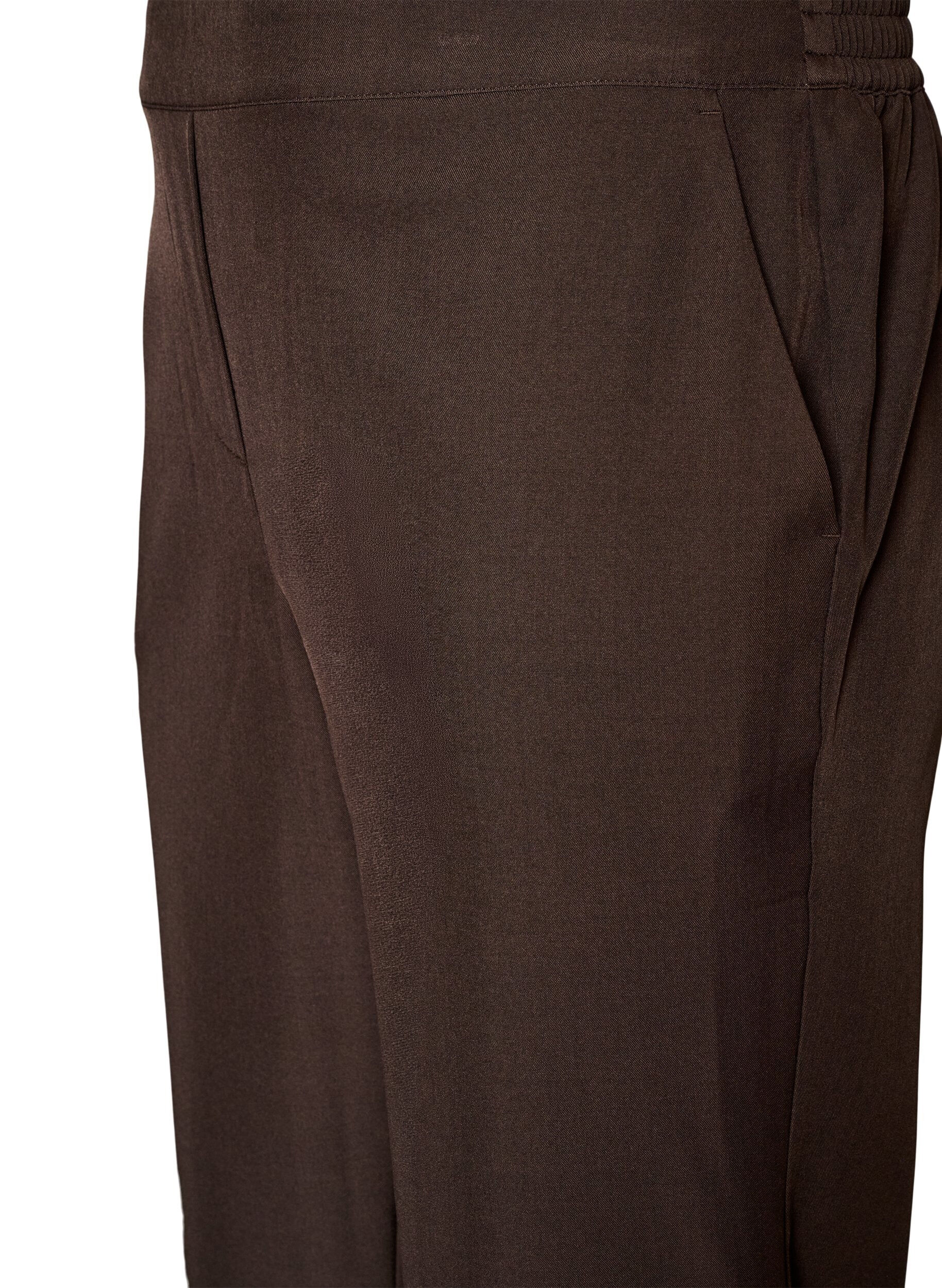 ZizziLockere Hose mit Taschen, Braun, Packshot image number 2