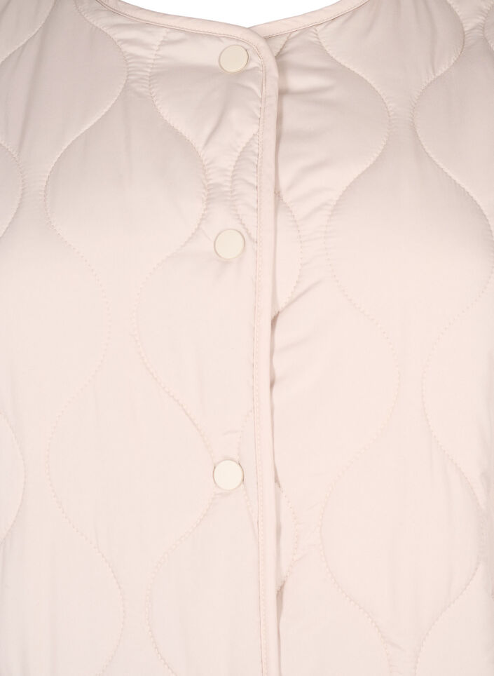 Gesteppte Jacke mit Knöpfen, Pumice Stone, Packshot image number 2