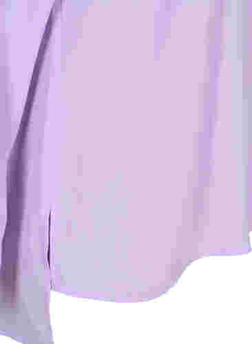 Langärmeliges Hemd mit V-Ausschnitt., Purple Rose, Packshot image number 2