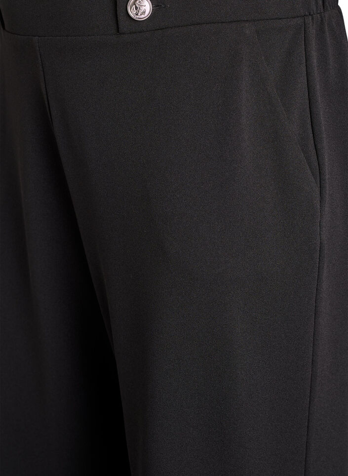 Lockere Hose mit Taschen, Schwarz, Packshot image number 2