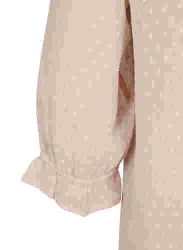 FLASH - Bluse mit 3/4-Ärmel mit Strukturmuster, Adobe Rose, Packshot image number 3