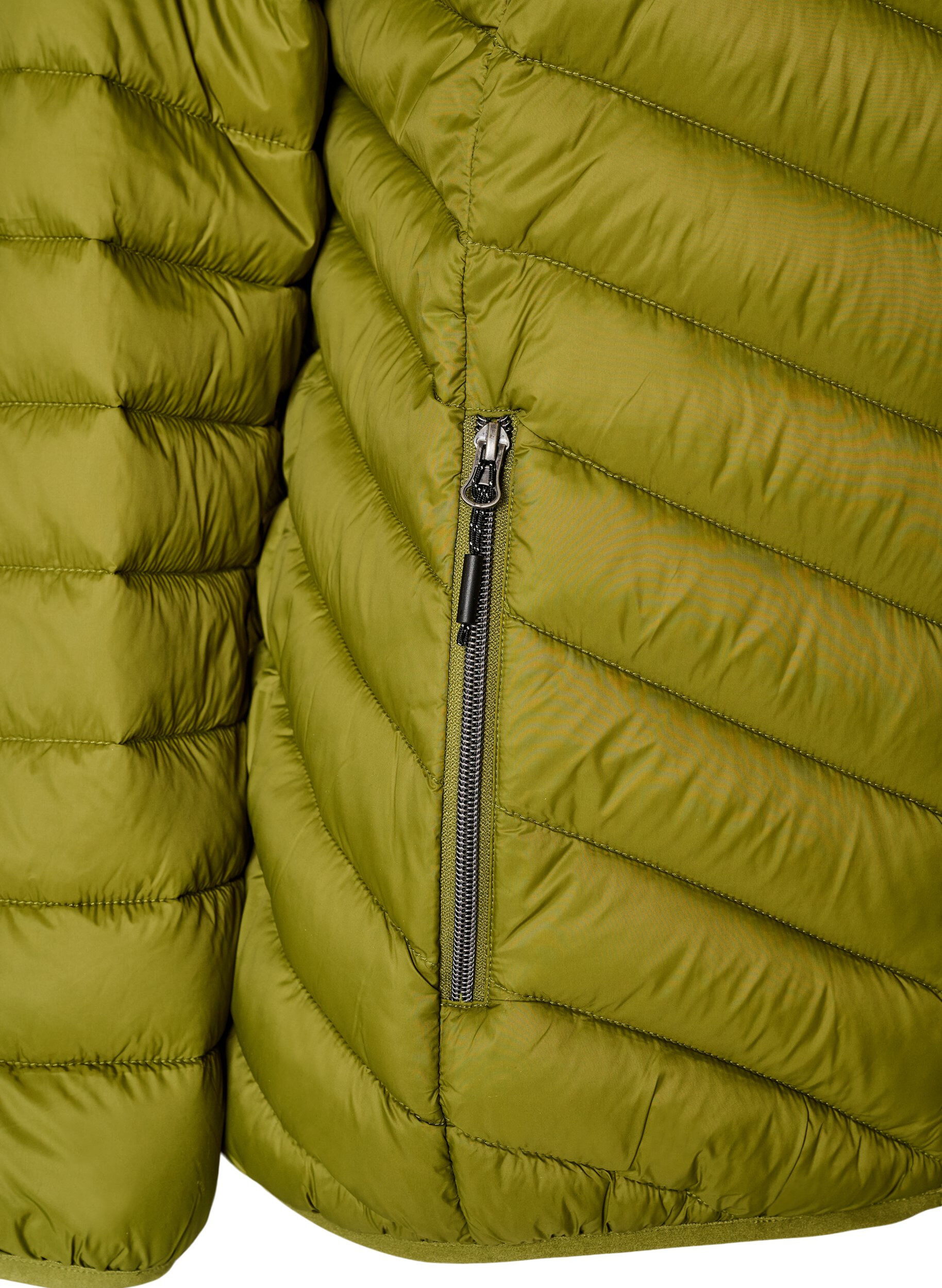 ZizziLeichte Kapuzenjacke, Gr&uuml;n, Packshot image number 3