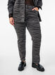 Emily Jeans mit Leo-Print, Schwarz, Model image number 2