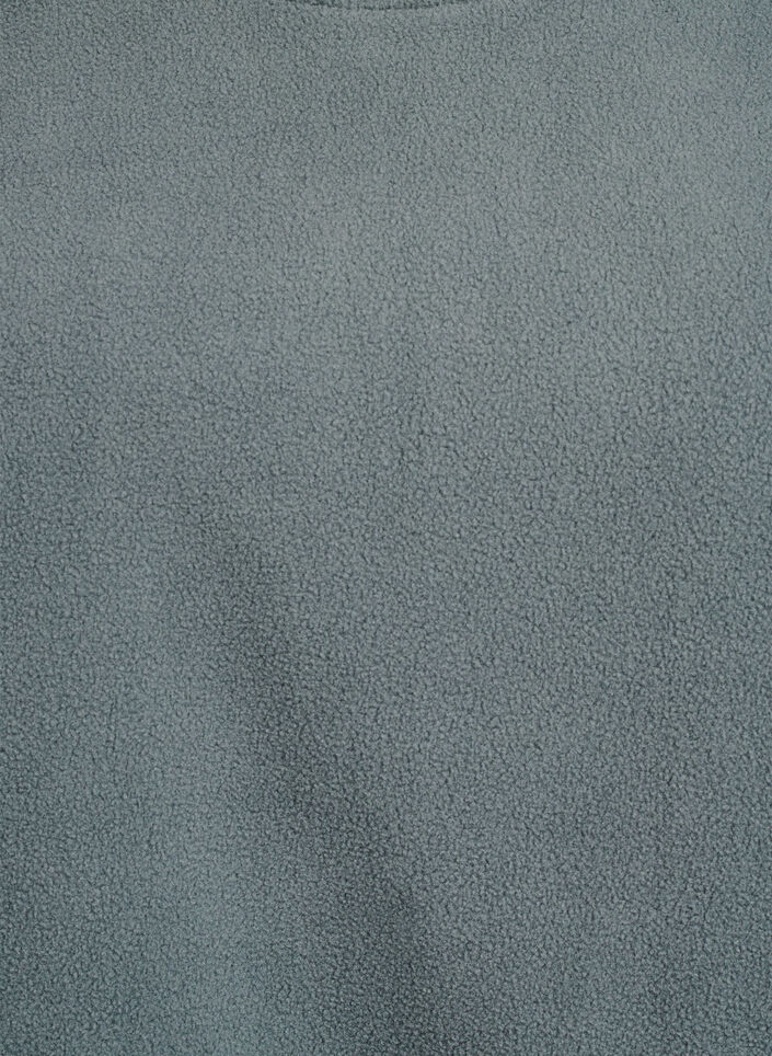 Lockere Bluse aus Fleece mit Taschen, Gr&uuml;n, Packshot image number 2