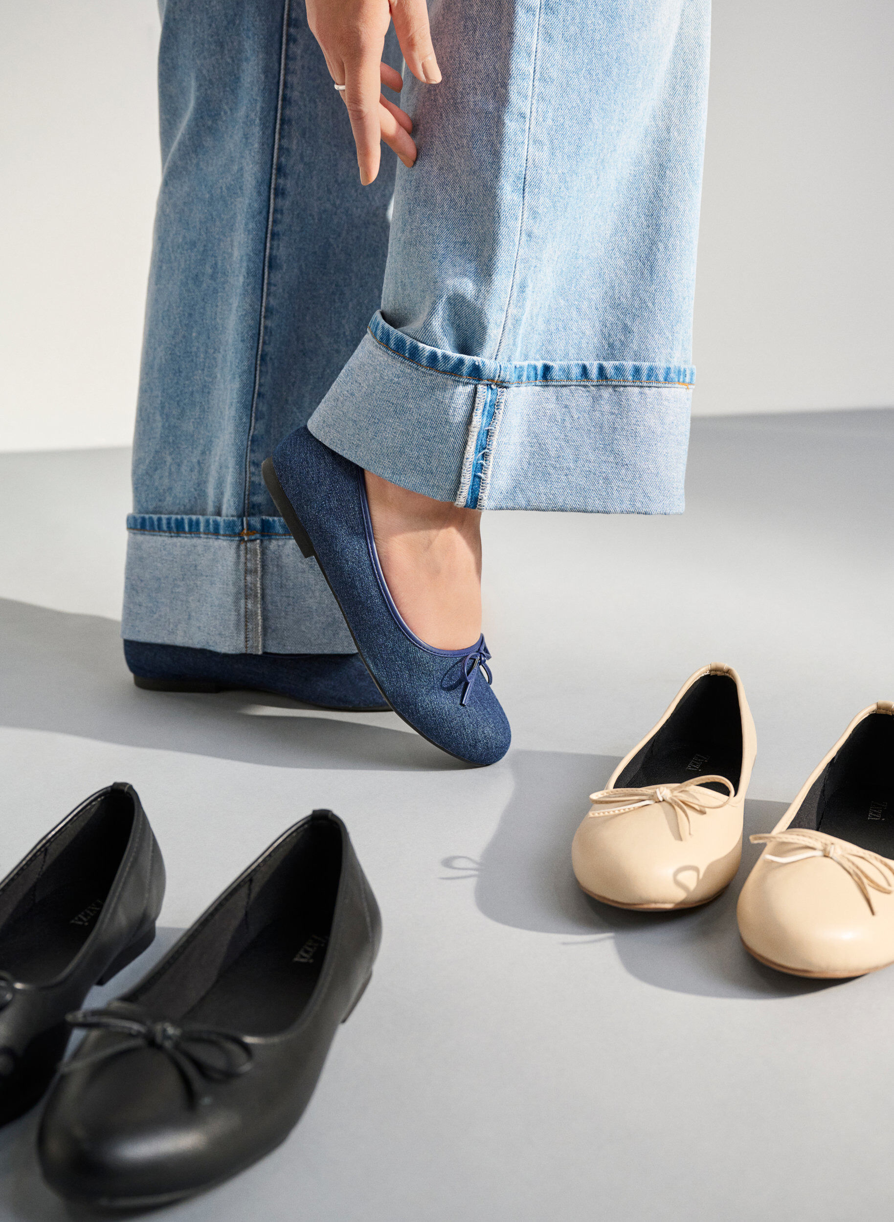 Extra-Weite - Ballerinas mit Schleife