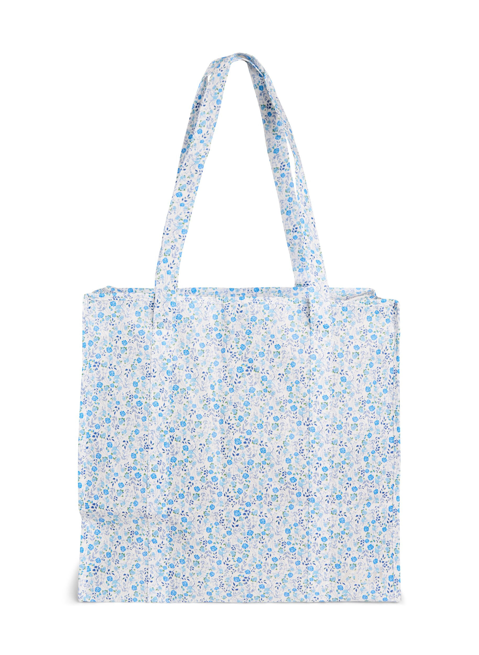 ZizziEinkaufstasche mit Rei&szlig;verschluss, Blau, Packshot image number 1