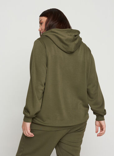 Sweatshirt mit Taschen und Kapuze, Ivy Green, Model image number 1