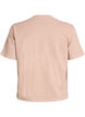 Baumwoll-T-Shirt mit Frontprint, Beige, Packshot image number 1