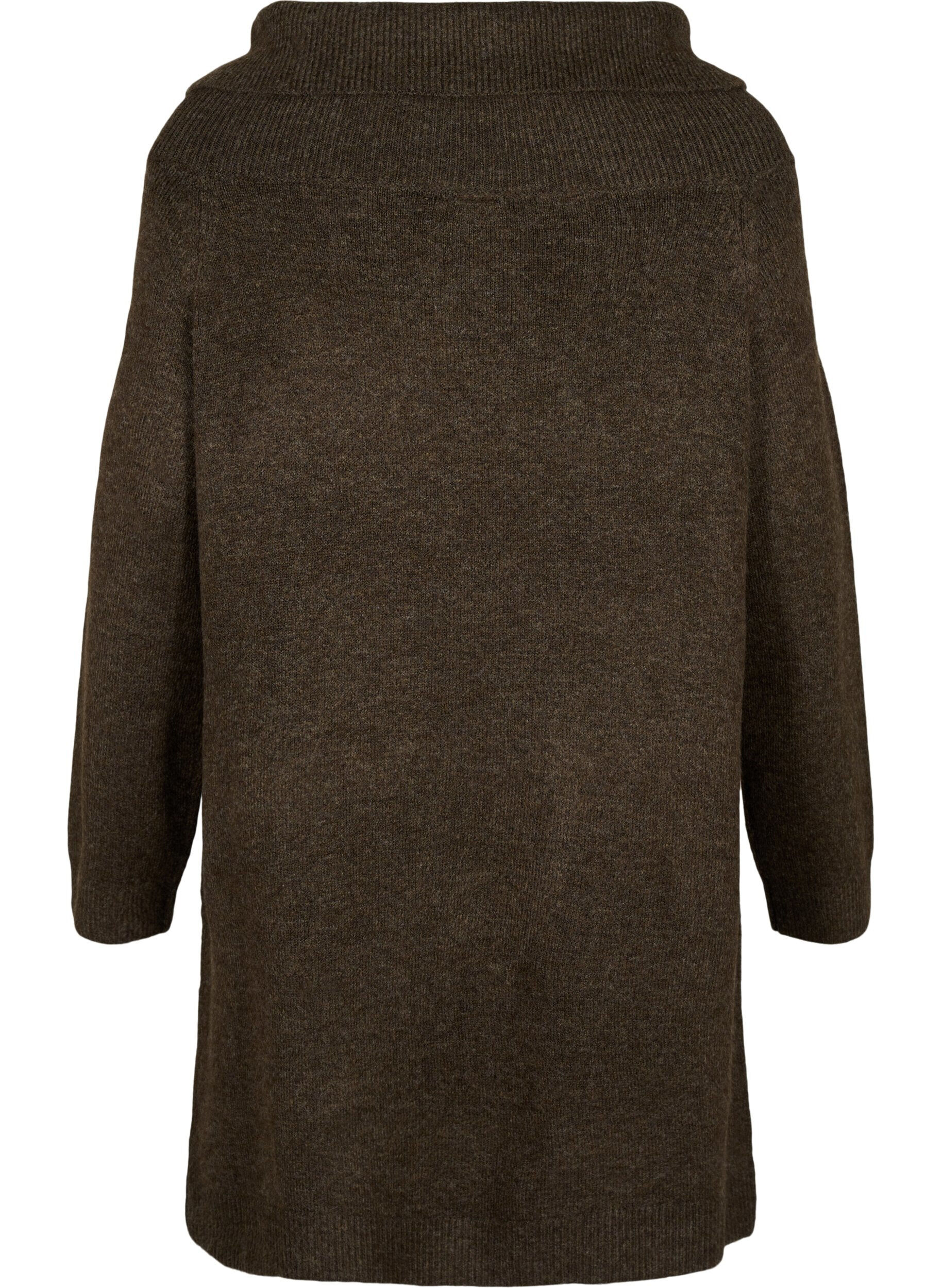 Zizzi Melange-Strickkleid, Demitasse Mel., Packshot image number 1