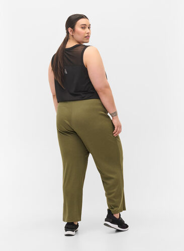 Lockere Hose aus Baumwollmischung, Ivy Green, Model image number 1