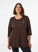 Trainingsshirt mit 3/4-&Auml;rmeln, Braun, Model image number 0