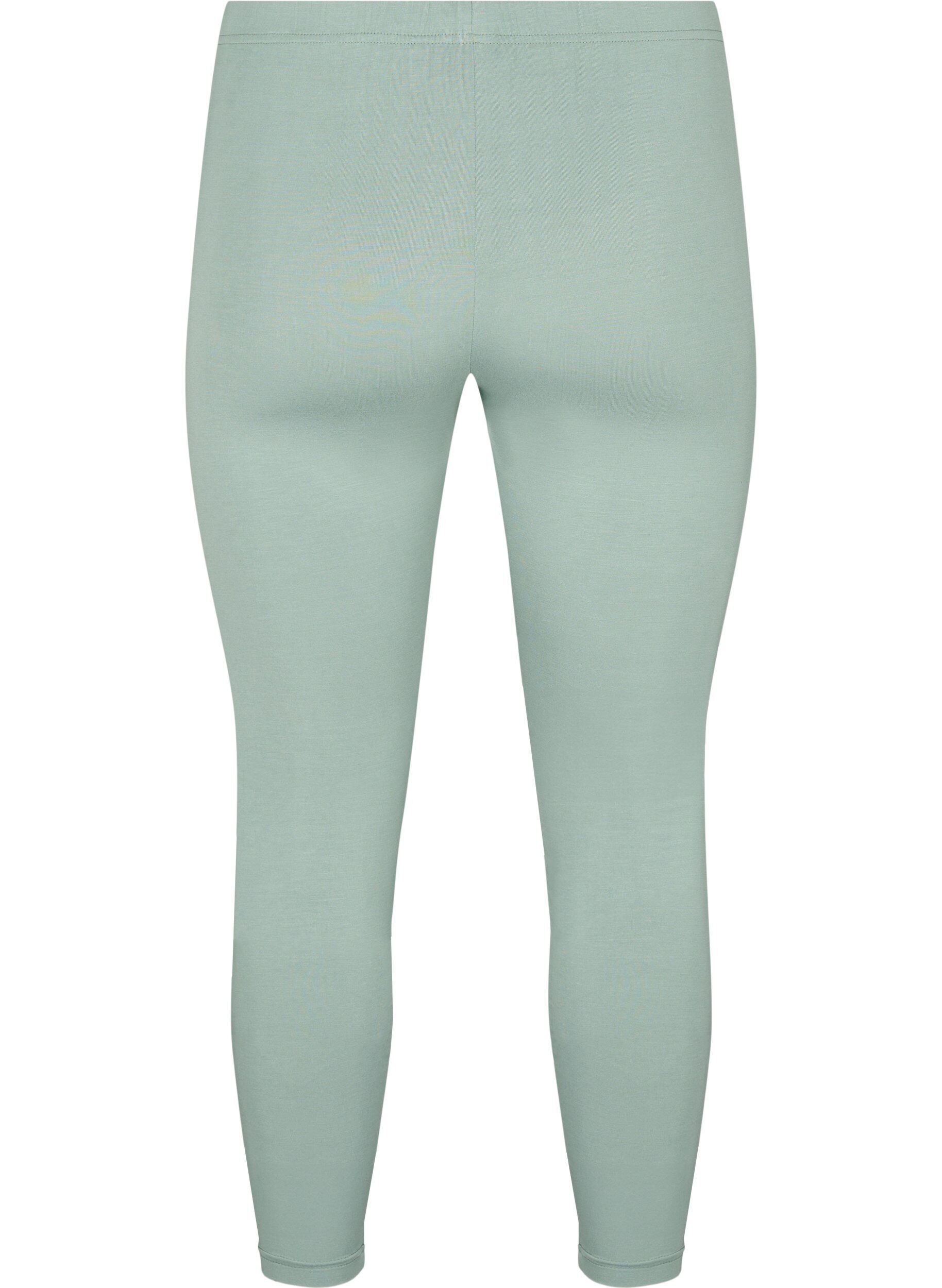 Zizzi Basic-Leggings aus Viskose, Gr&uuml;n, Packshot image number 1