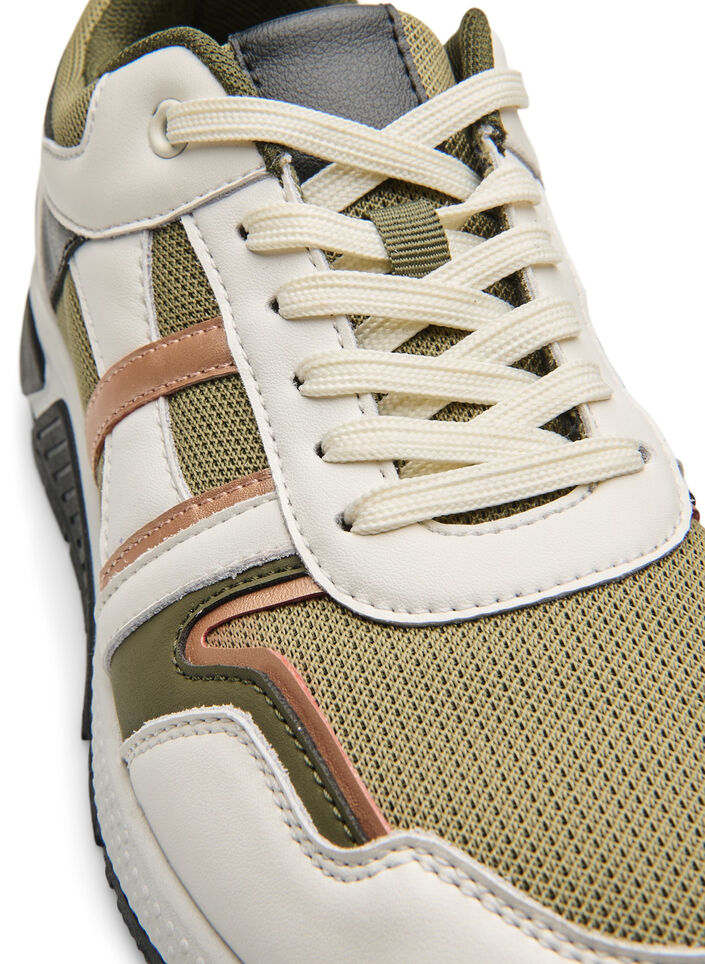 Sneakers mit breiter Passform, Army Green/Rose Gold, Packshot image number 1