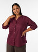 Baumwollbluse mit V-Ausschnitt, Rot, Model image number 0