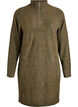 Knielanges Strickkleid mit hohem Kragen, Gr&uuml;n, Packshot image number 0