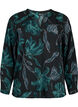 FLASH – Langärmlige Bluse mit Druck, Black Scarab Flower, Packshot image number 0