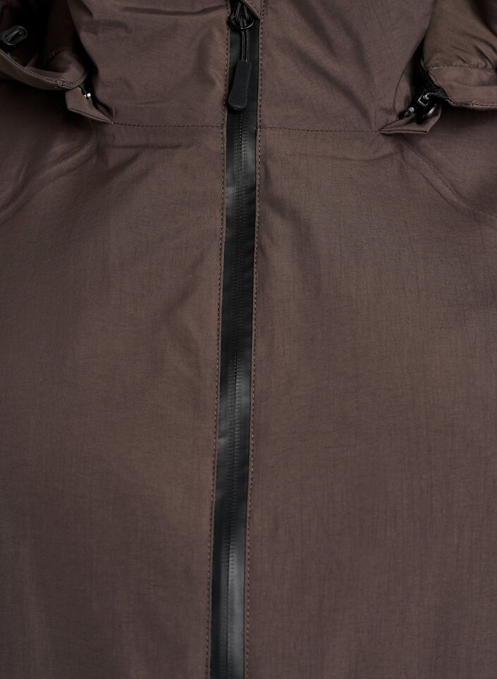 Wasserdichte Winterjacke mit abnehmbarer Kapuze, Braun, Packshot image number 2