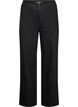 Jeans mit hoher Taille und weitem Bein, Schwarz, Packshot image number 0