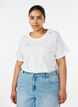 T-Shirt aus Bio-Baumwolle mit Herzen, Wei&szlig;, Model image number 0