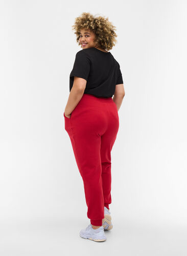 Lockere Sweatpants mit Taschen, Red, Model image number 1