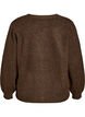 Strickjacke mit Zierkn&ouml;pfen und V-Ausschnitt, Braun, Packshot image number 1