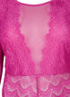 Bodystocking mit Spitze und Mesh, Fuchsia Red, Packshot image number 2