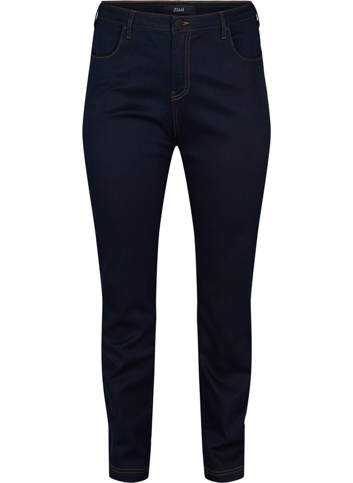 Slim Fit Emily Jeans mit normaler Taillenh&ouml;he, Blau, Packshot image number 0