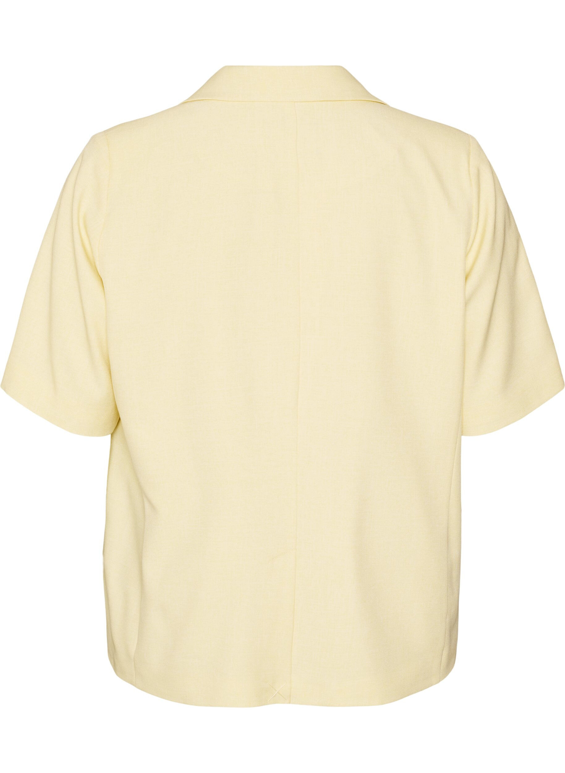 ZizziBlazer mit kurzen &Auml;rmeln und Revers, Gelb, Packshot image number 1