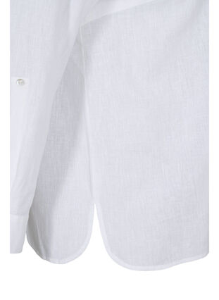 Bluse mit 3/4-Ärmeln und Knöpfen, White, Packshot image number 3